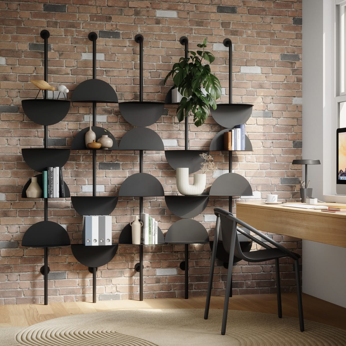 Estante modular em metal